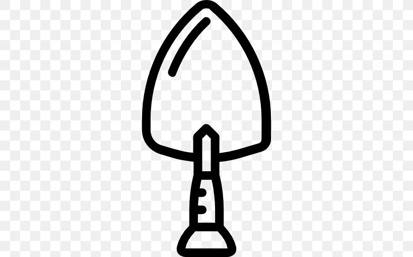 Trowel Garden Tool Putty Knife Shovel, PNG, 512x512px, Trowel, Architectural Engineering, Area, Black And White, Container Garden Download Free