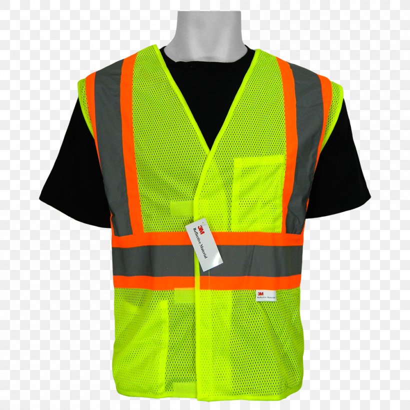 High-visibility Clothing Gilets T-shirt American National Standards Institute, PNG, 1000x1000px, Highvisibility Clothing, Boilersuit, Breathability, Clothing, Coat Download Free