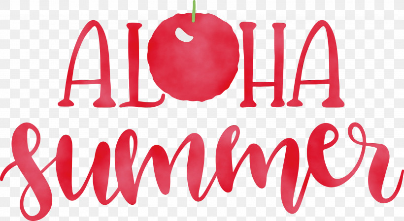 Logo Font Meter Fruit, PNG, 3000x1643px, Aloha Summer, Fruit, Logo, Meter, Paint Download Free