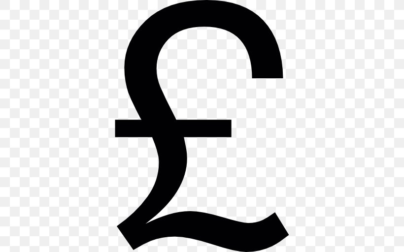 Pound Sign Pound Sterling Currency Symbol Clip Art, PNG, 512x512px, Pound Sign, Area, Black And White, Coin, Coins Of The Pound Sterling Download Free