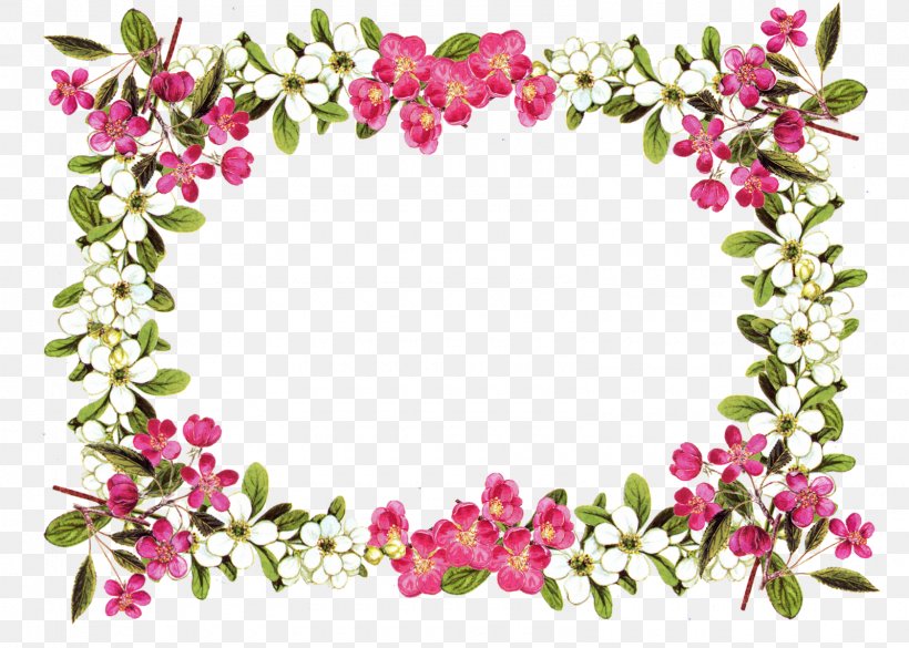 Border Flowers Picture Frames Clip Art, PNG, 1600x1143px, Border Flowers, Blossom, Branch, Cherry Blossom, Cut Flowers Download Free