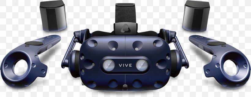 HTC Vive Pro Kit 99HANW007-00 Head-mounted Display Virtual Reality Headset, PNG, 1600x619px, Htc Vive, Auto Part, Hardware, Headmounted Display, Headset Download Free