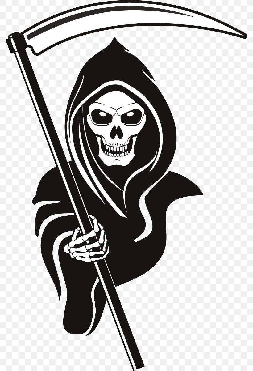 Death Drawing Image Illustration Clip Art, PNG, 784x1200px, Death, Art, Black And White, Bone, Decal Download Free