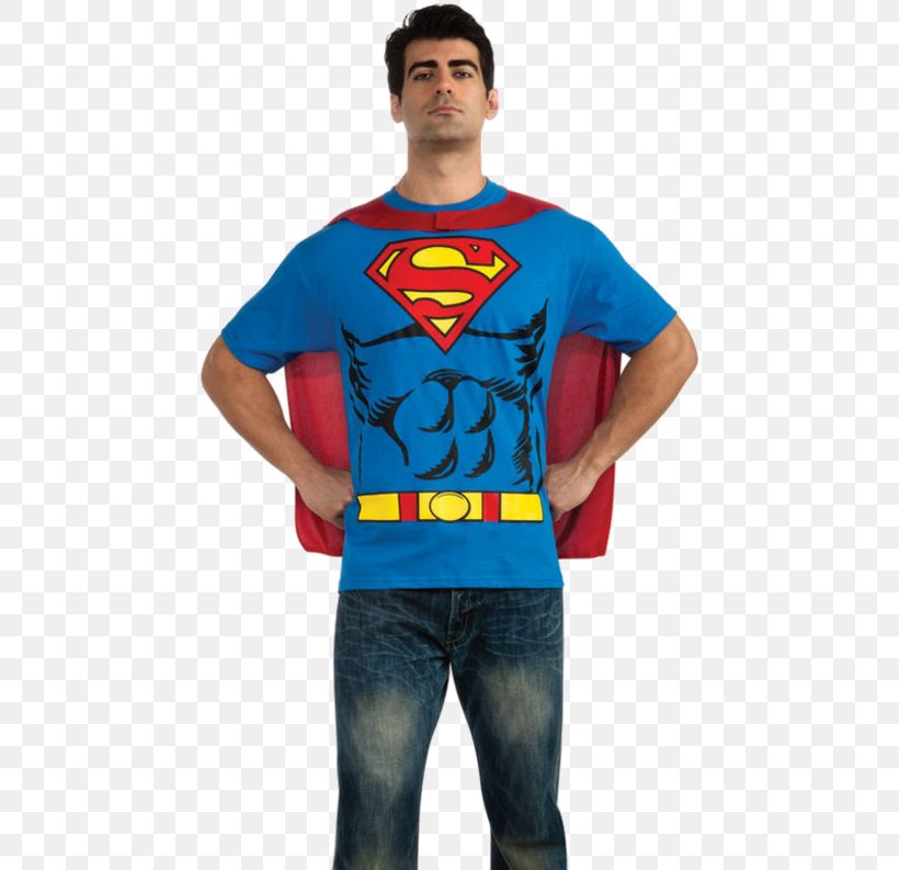Superman T-shirt Man Of Steel Costume Cape, PNG, 500x793px, Superman, Adult, Buycostumescom, Cape, Clothing Download Free
