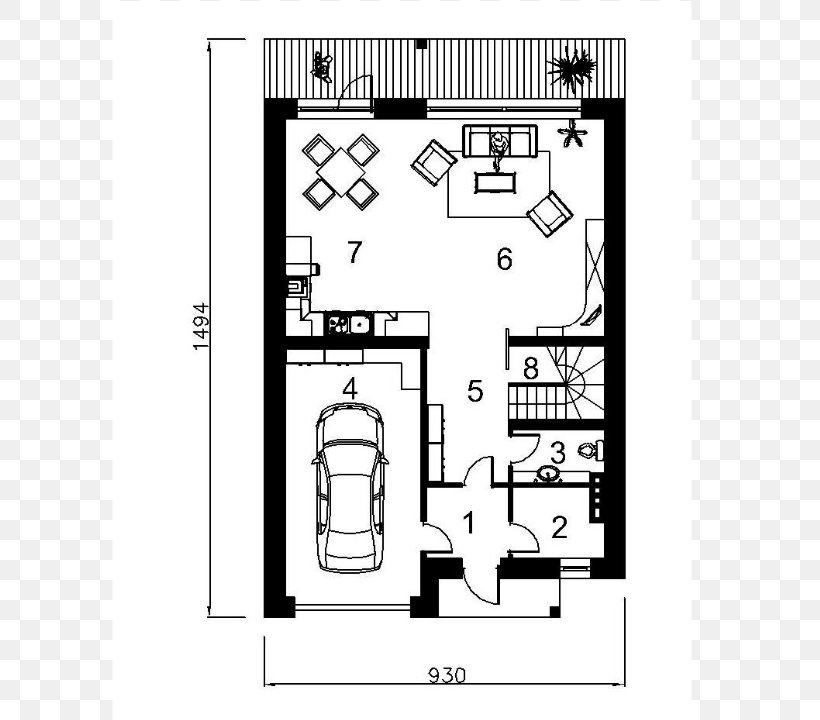 Floor Plan Townhouse Storey Terrace, PNG, 720x720px, Floor Plan, Area, Black And White, Cartoon, Diagram Download Free