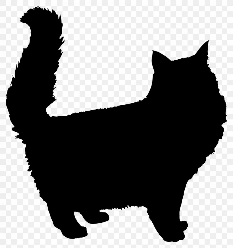 Persian Cat Kitten Silhouette Clip Art, PNG, 940x1000px, Persian Cat, Black, Black And White, Black Cat, Carnivoran Download Free