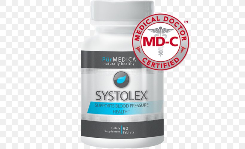 Dietary Supplement PurMEDICA Nutritional Science, Inc. Systolex Leading Non-Prescription Blood Pressure Management Supplement Backed By A 90 Day Money Back Guarantee(90 Tablets) Service Product, PNG, 500x500px, Dietary Supplement, Blood, Blood Pressure, Diet, Liquid Download Free
