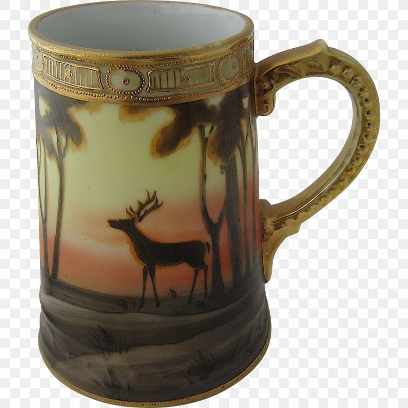 Deer Coffee Cup Elk Ceramic Porcelain, PNG, 989x989px, Deer, Beer Stein, Ceramic, Coffee Cup, Cup Download Free