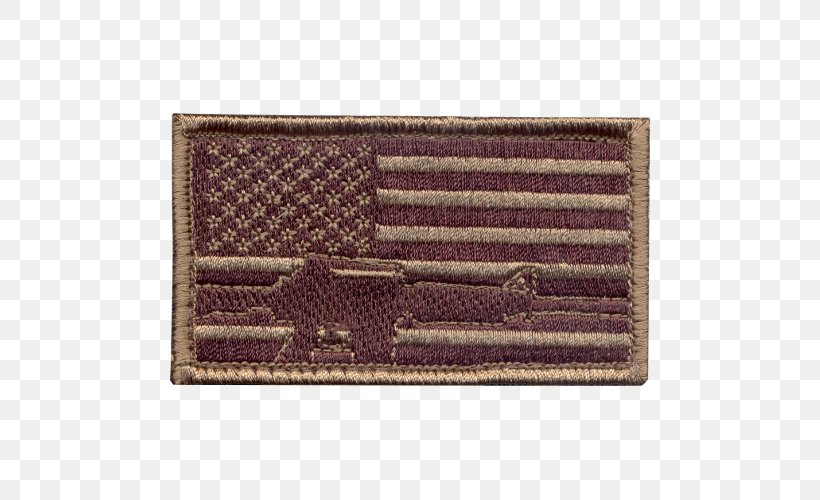 United States Of America Flag Patch Embroidered Patch Flag Of The United States Military, PNG, 500x500px, United States Of America, Army, Badge, Brown, Embroidered Patch Download Free