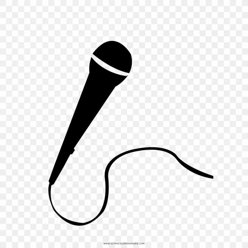 Microphone Noun Clip Art, PNG, 1000x1000px, Microphone, Audio, Audio Equipment, Black, Black And White Download Free