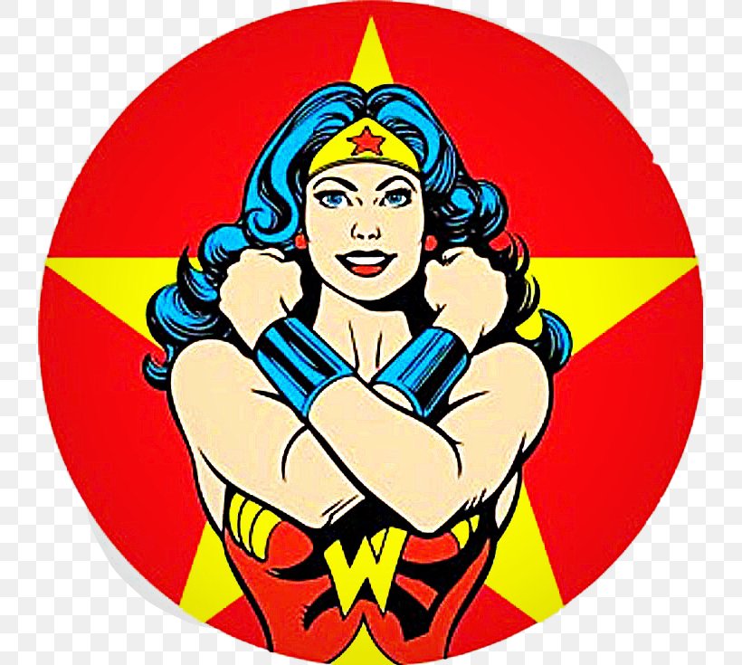 Wonder Woman DC Comics Comic Book Superhero, PNG, 735x735px, Wonder Woman, Art, Christmas Ornament, Comic Book, Comics Download Free