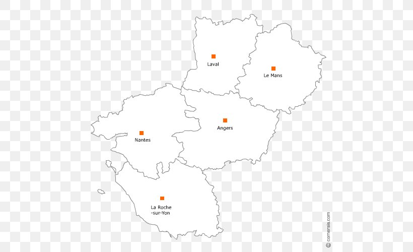 Nantes Map Animal Tuberculosis Departments Of France, PNG, 500x500px, Nantes, Animal, Area, Departments Of France, Map Download Free