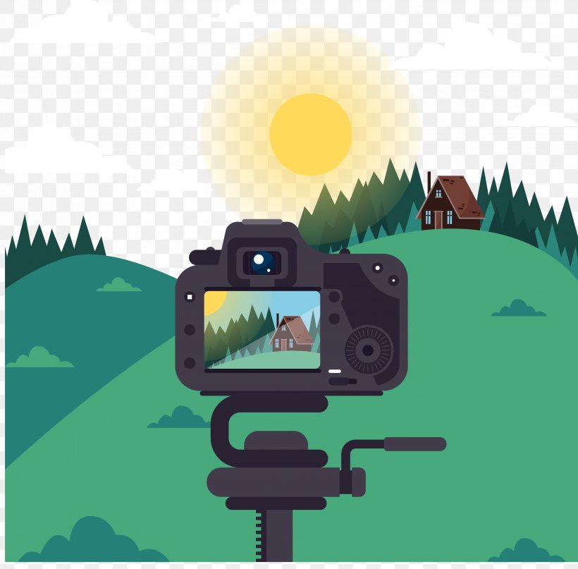 Photography Illustration, PNG, 3363x3310px, Photography, Camera, Grass, Green, Photographer Download Free