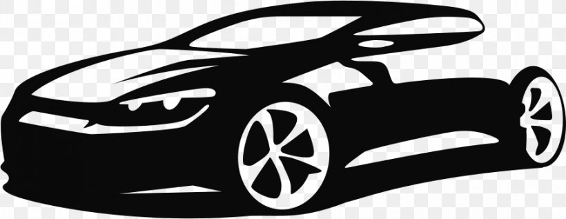 Sports Car Royalty-free Silhouette, PNG, 904x350px, Car, Art, Automotive Design, Automotive Exterior, Black And White Download Free