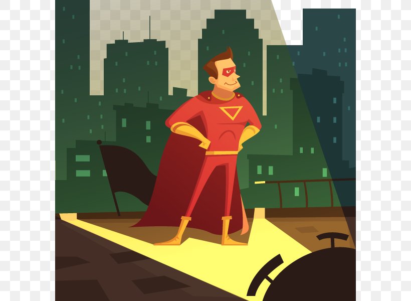 Cartoon Superhero Illustration, PNG, 600x600px, Cartoon, Art, Drawing, Fictional Character, Photography Download Free