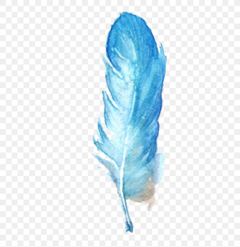 Feather Blue, PNG, 490x842px, Feather, Blue, Color, Computer Network, Transparency And Translucency Download Free