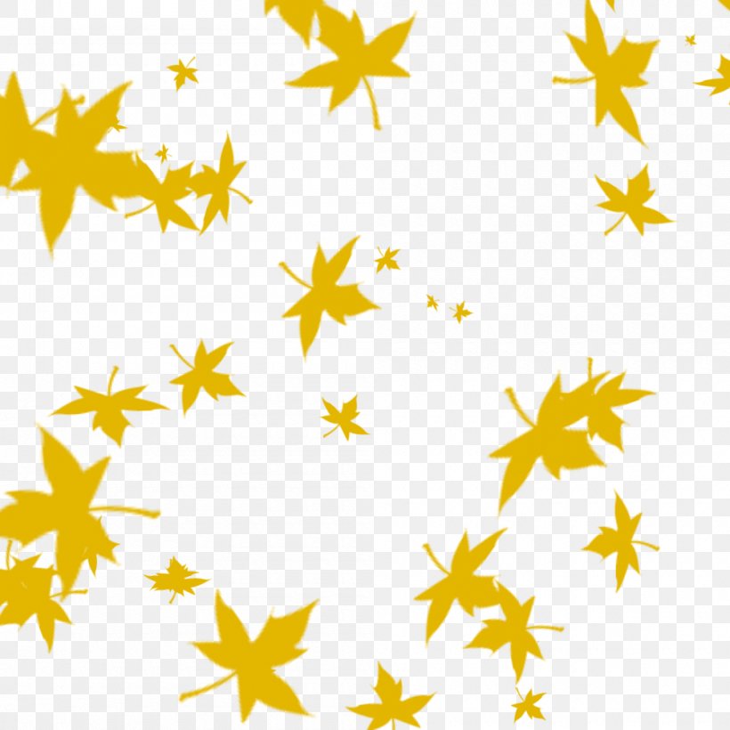 Maple Leaf Autumn, PNG, 1000x1000px, Leaf, Area, Autumn, Autumn Leaf Color, Cartoon Download Free