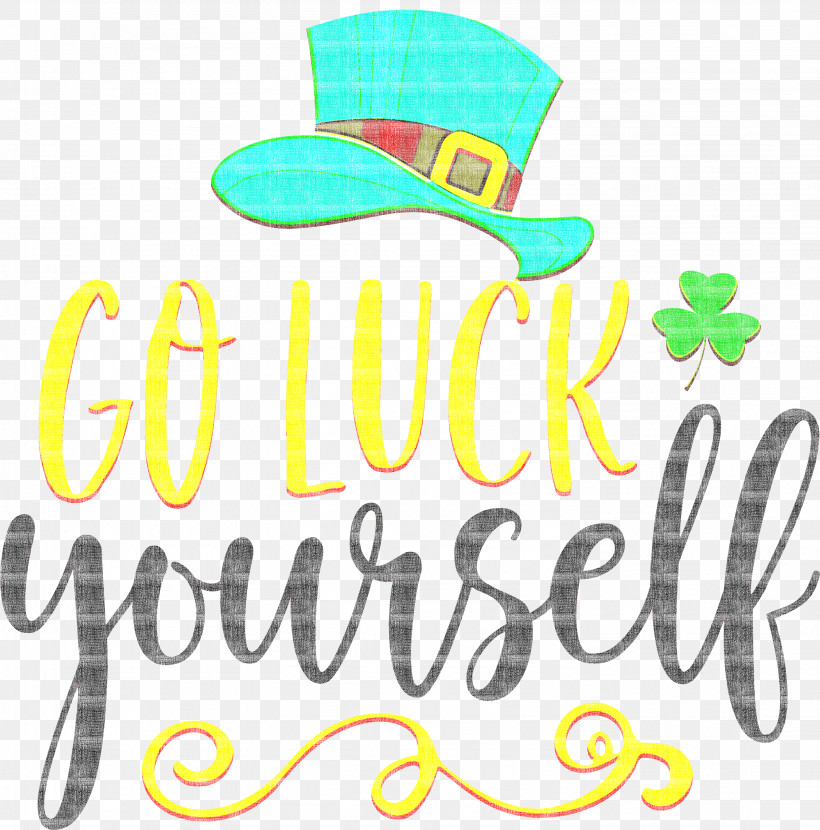 Saint Patrick Patricks Day Go Luck Yourself, PNG, 2962x3000px, Saint Patrick, Geometry, Happiness, Line, Logo Download Free