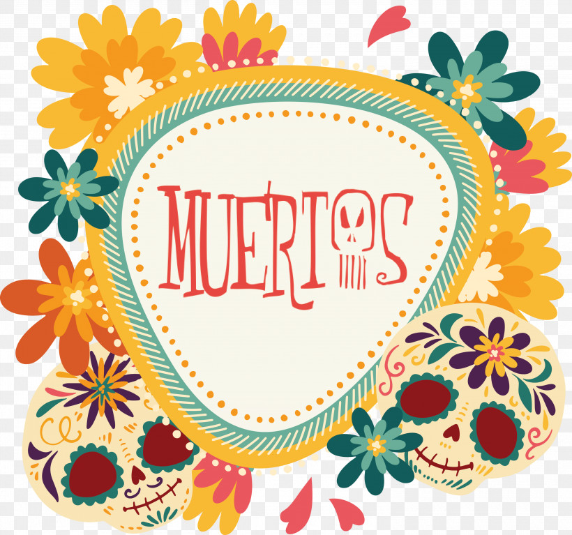 Dia De Muertos Day Of The Dead, PNG, 3000x2807px, D%c3%ada De Muertos, Day Of The Dead, Flower, Geometry, Line Download Free