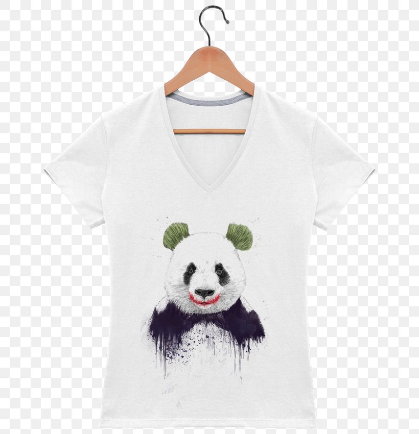 Giant Panda Joker T-shirt Batman, PNG, 690x850px, Giant Panda, Art, Batman, Clothing, Desiigner Download Free
