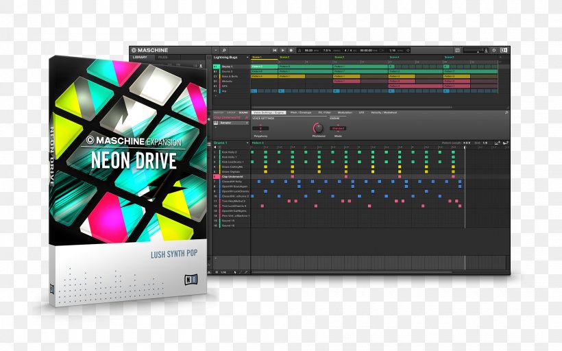 Maschine Native Instruments NI Massive Musical Instruments, PNG, 2000x1250px, Watercolor, Cartoon, Flower, Frame, Heart Download Free