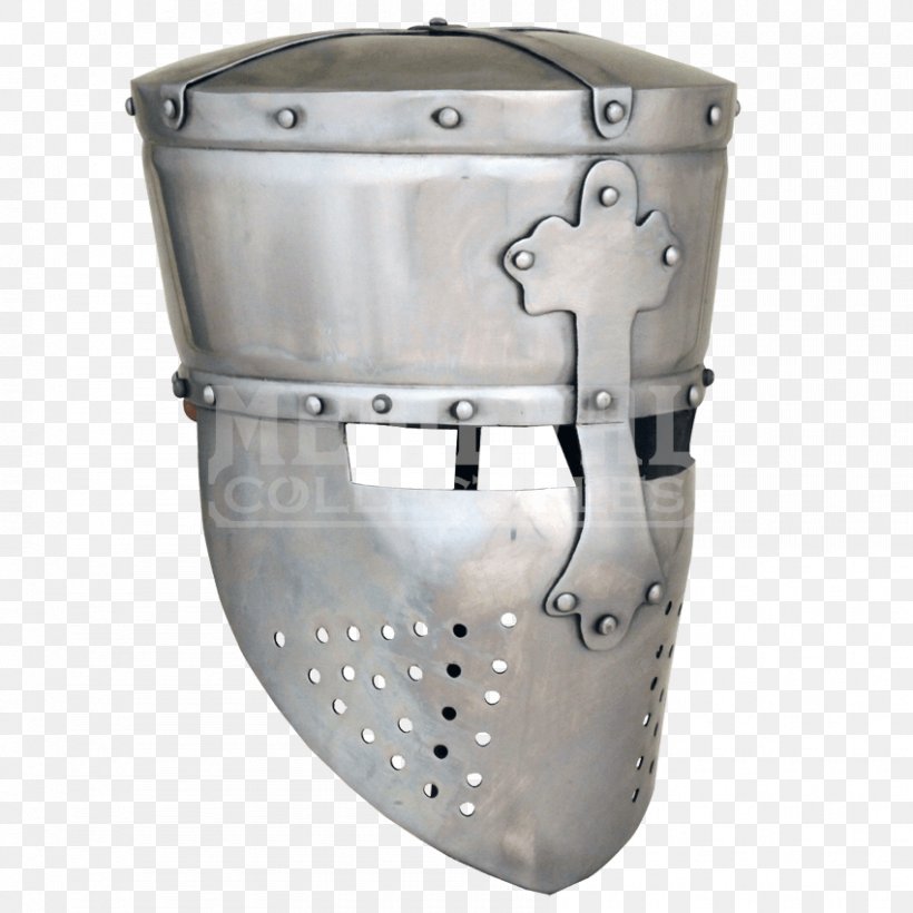 Middle Ages Crusades Great Helm Components Of Medieval Armour Knight, PNG, 850x850px, Middle Ages, Armour, Bascinet, Components Of Medieval Armour, Costume Download Free