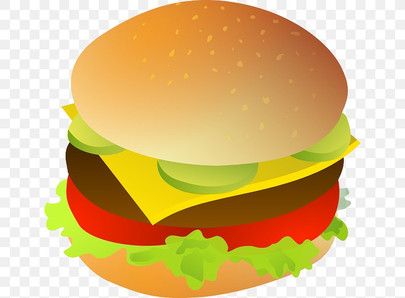 Hamburger Cheeseburger Fast Food Chicken Sandwich Clip Art, PNG, 640x603px, Cheeseburger, Bacon, Fast Food, Food, French Fries Download Free