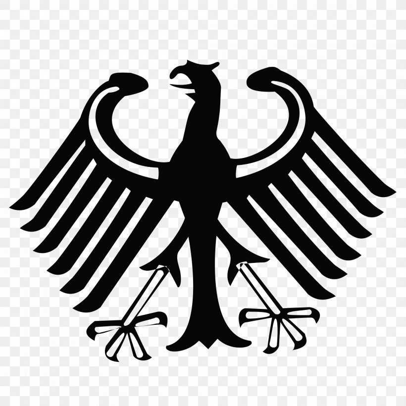 Coat Of Arms Of Germany Pellet Fuel Boiler United States, PNG, 2000x2000px, Germany, Beak, Bird, Bird Of Prey, Black And White Download Free