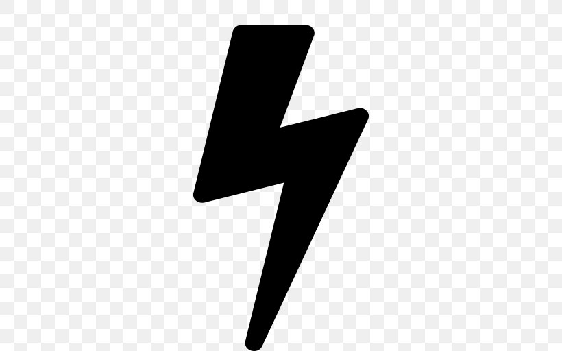 Font Awesome Lightning, PNG, 512x512px, Font Awesome, Black, Black And White, Electricity, Lightning Download Free