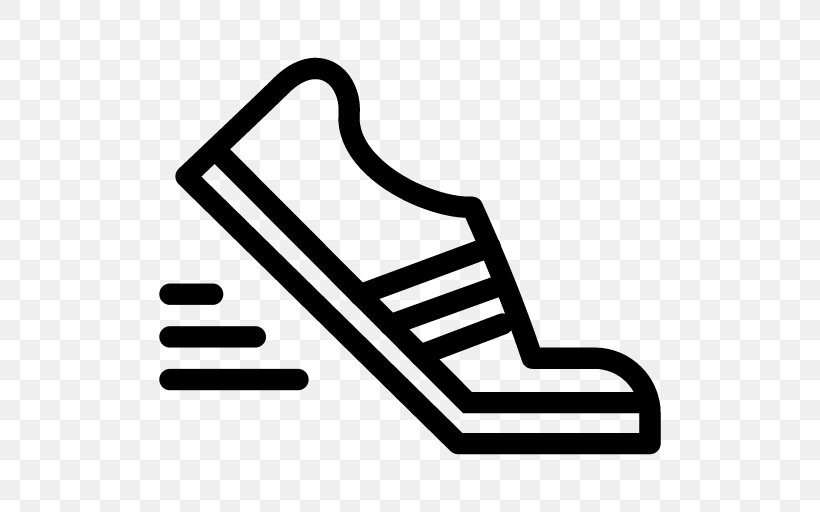 Running Sneakers Sport, PNG, 512x512px, Running, Area, Black And White, Flat Design, Photography Download Free