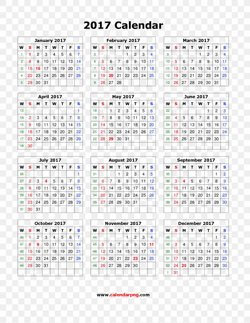2017 May Calendar Template