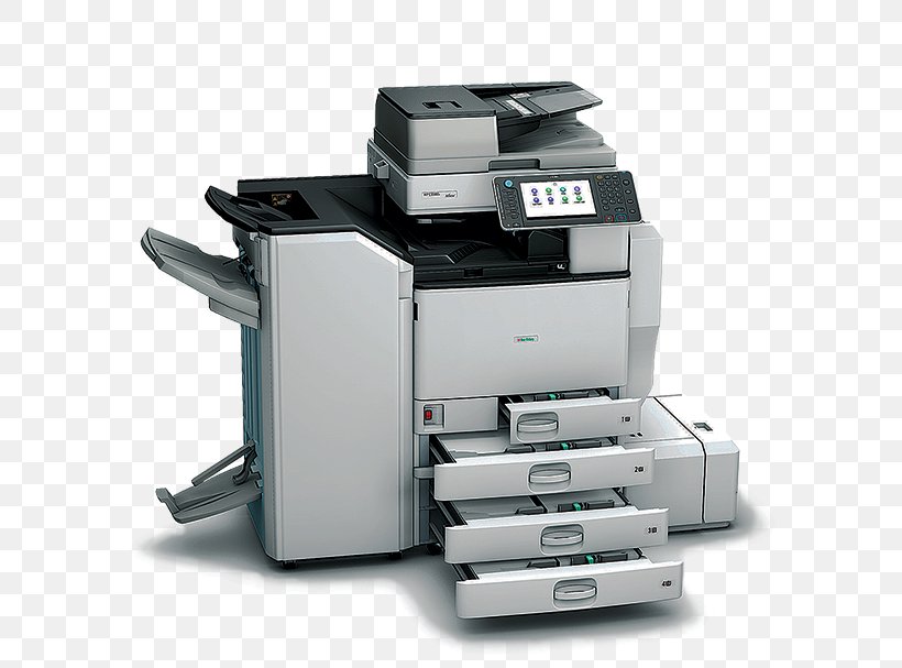Photocopier Ricoh Paper Multi-function Printer Printing, PNG, 600x607px, Photocopier, Canon, Image Scanner, Inkjet Printing, Laser Printing Download Free