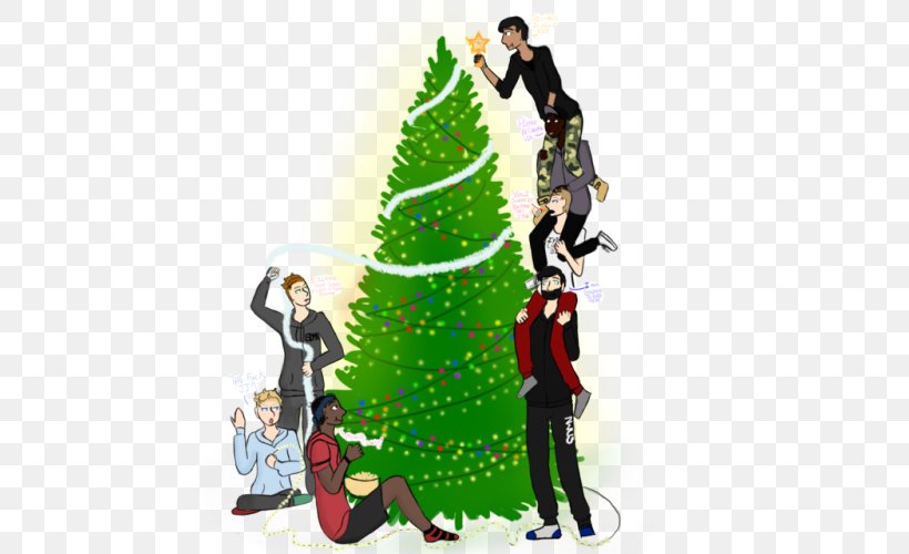 Christmas Tree Christmas Ornament Christmas Day Character Illustration, PNG, 500x500px, Christmas Tree, Character, Christmas, Christmas Day, Christmas Decoration Download Free