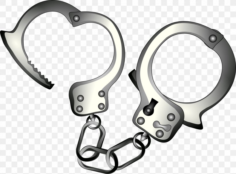 Handcuffs Police Clip Art, PNG, 2400x1766px, Watercolor, Cartoon, Flower, Frame, Heart Download Free