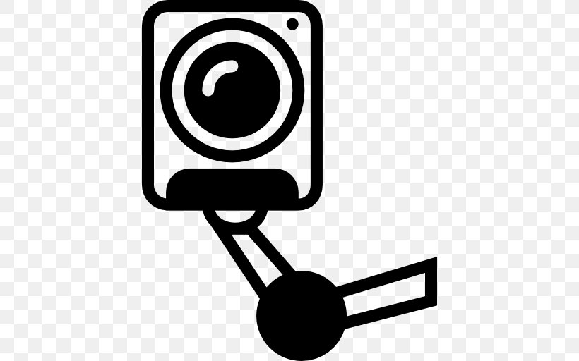 Wireless Security Camera Closed-circuit Television Clip Art, PNG, 512x512px, Wireless Security Camera, Black And White, Closedcircuit Television, Security, Surveillance Download Free