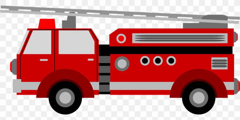 Fire Engine Red Firefighter Fire Department Clip Art, PNG, 960x480px, Fire Engine, Automotive Design, Brand, Car, Emergency Vehicle Download Free