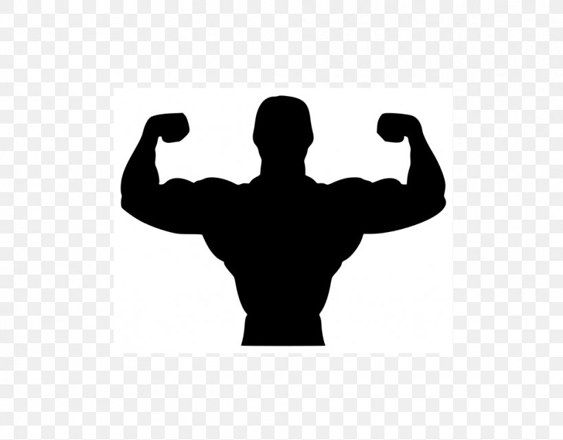 Bodybuilding Physical Exercise Fitness Centre Physical Fitness Clip Art, PNG, 985x770px, Bodybuilding, Arm, Biceps, Black And White, Crosstraining Download Free