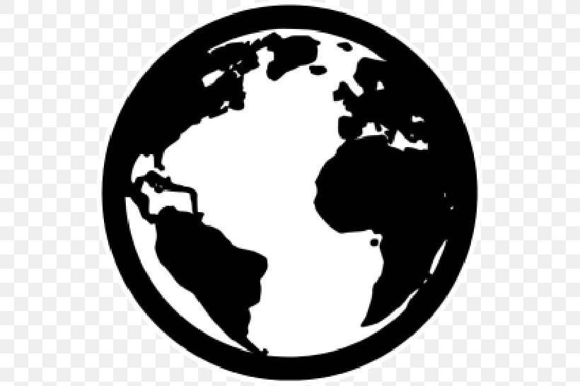 Globe Earth World, PNG, 547x546px, Globe, Black And White, Earth, Human Behavior, Map Download Free