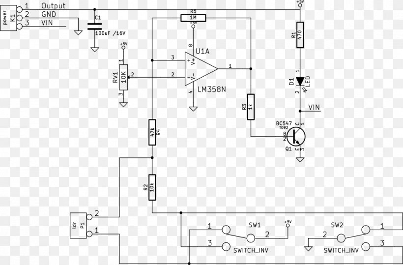 Wiring Diagram Diode Technical Drawing Electrical Wires & Cable, PNG, 1057x696px, Diagram, American Wire Gauge, Area, Auto Part, Black And White Download Free
