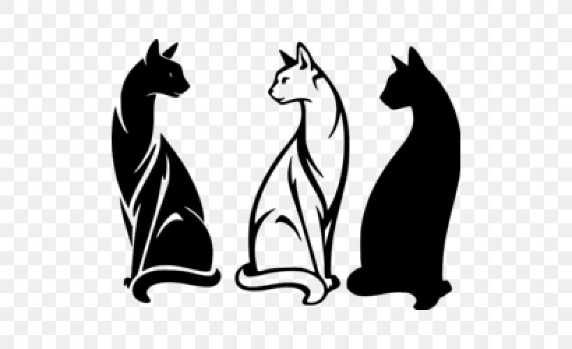 Kitten Siamese Cat Tournée Du Chat Noir, PNG, 500x500px, Kitten, Big Cat, Black And White, Black Cat, Carnivoran Download Free