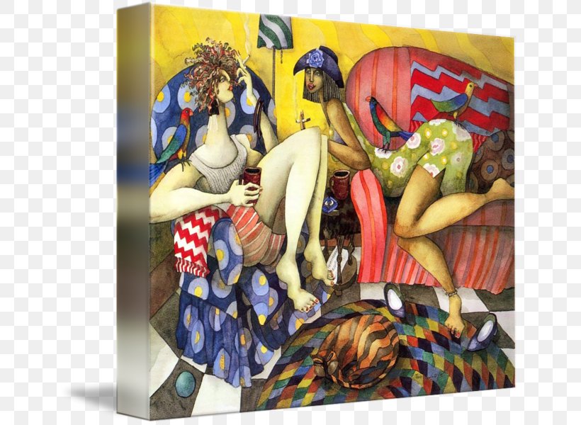 Modern Art Gallery Wrap Painting Canvas Coffee, PNG, 650x600px, Modern Art, Art, Canvas, Coffee, Conversation Download Free