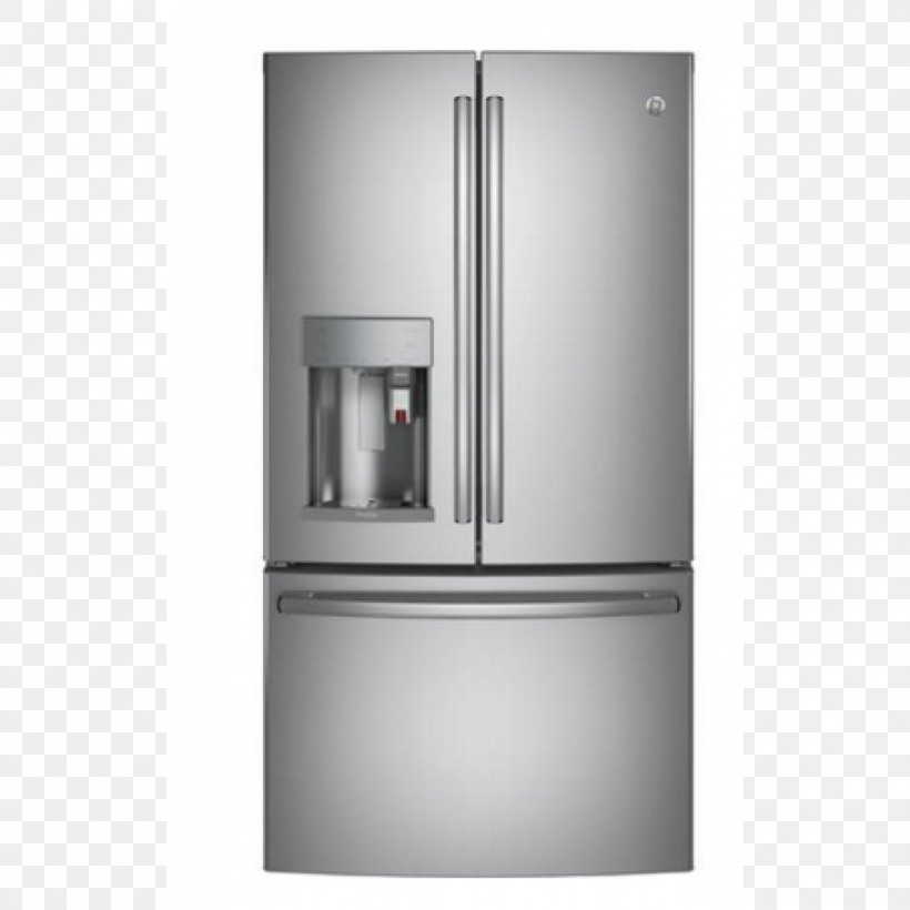 Refrigerator General Electric Ice Makers Lowe's Home Appliance, PNG, 1000x1000px, Refrigerator, Autodefrost, Drawer, Energy Star, Freezers Download Free