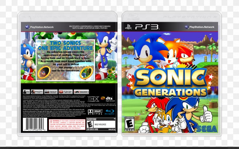 Sonic Generations PlayStation 3 Video Game Computer Software, PNG, 2381x1485px, Sonic Generations, Brand, Computer Software, Game, Games Download Free