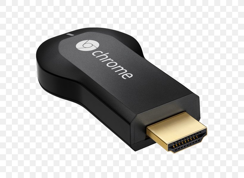 Chromecast Digital Media Player HDMI Streaming Media, PNG, 600x600px, Chromecast, Adapter, Apple Tv, Cable, Data Storage Device Download Free