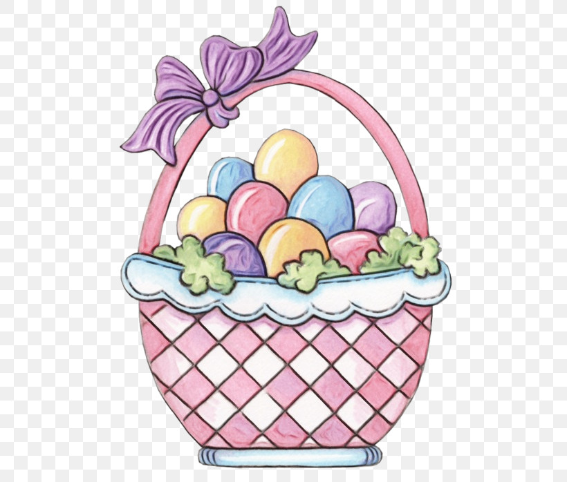 Easter Egg, PNG, 498x698px, Watercolor, Basket, Easter, Easter Egg, Flowerpot Download Free
