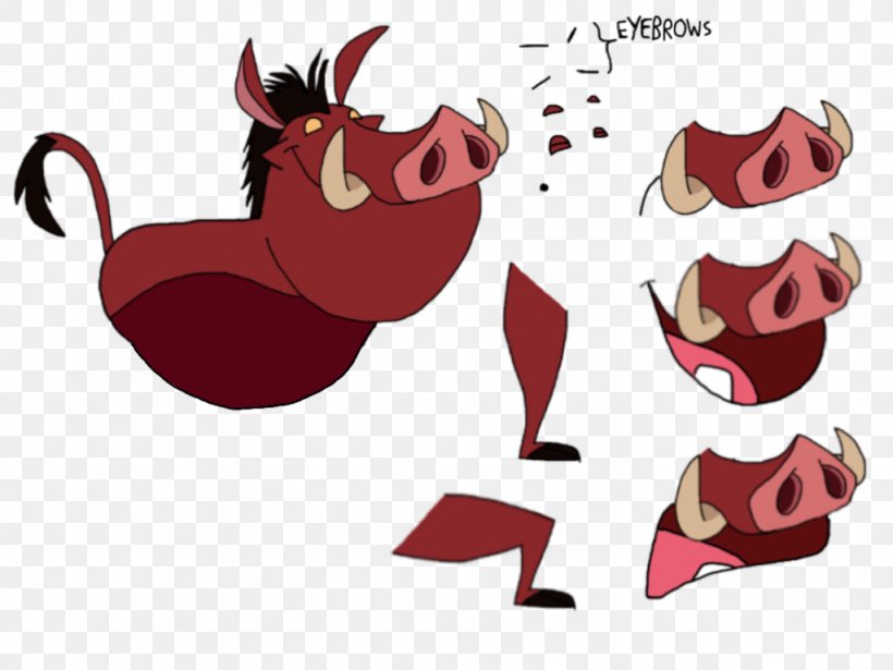 Pig Timon And Pumbaa DeviantArt, PNG, 1024x768px, Watercolor, Cartoon, Flower, Frame, Heart Download Free