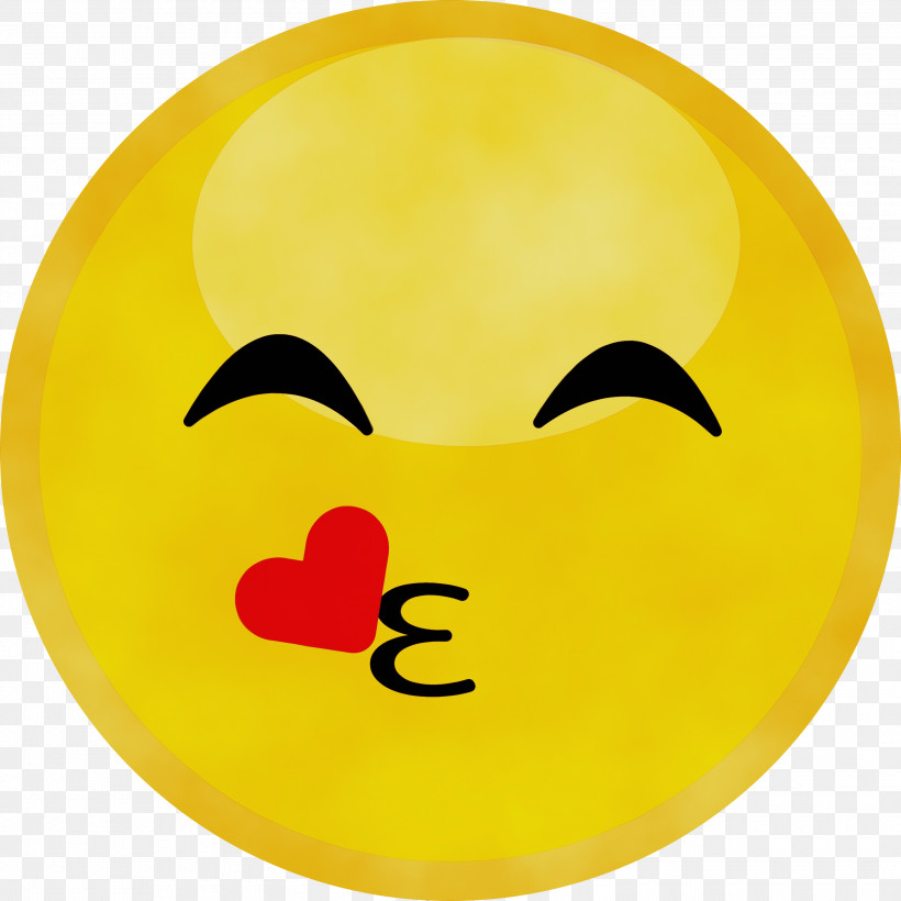 Smiley Yellow Meter, PNG, 3000x3000px, Emoji, Meter, Paint, Smiley, Watercolor Download Free