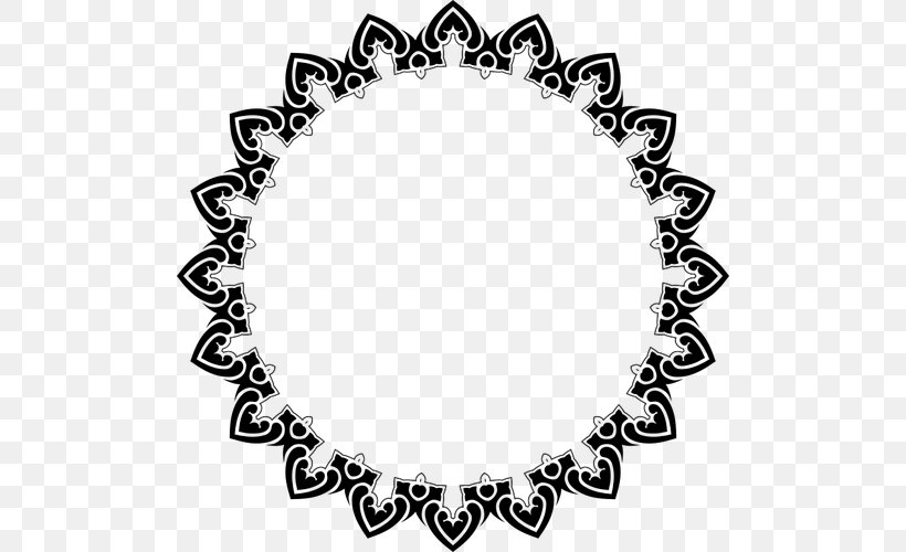 Vector Frame, PNG, 500x500px, Flat Design, Black And White, Body Jewelry, Bracelet, Fashion Accessory Download Free