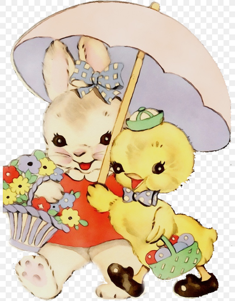 Easter Bunny, PNG, 800x1050px, Watercolor, Animal Figure, Cartoon, Easter Bunny, Paint Download Free