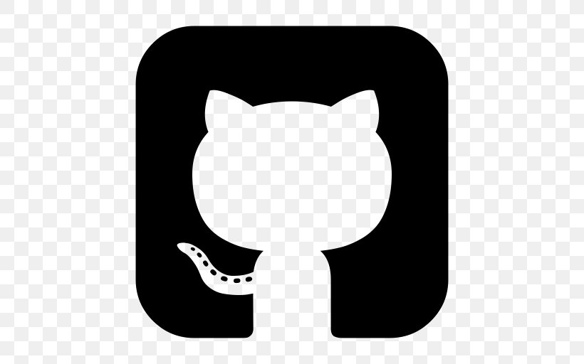 GitHub Repository, PNG, 512x512px, Github, Black, Black And White, Carnivoran, Cat Download Free